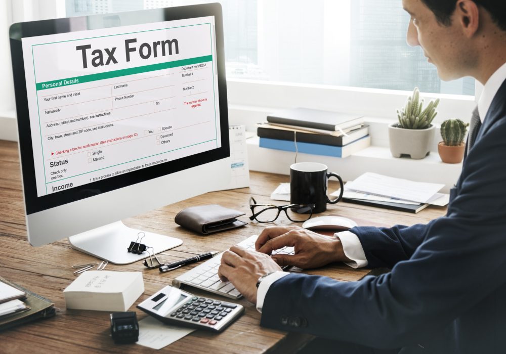 Tax Credits Claim Return Deduction Refund Concept